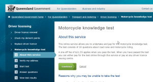 motorcycle knowledge test