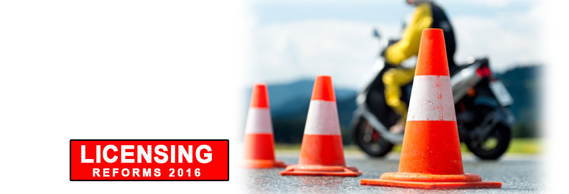 motor cycle licensing changes 2016