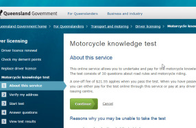 motorcycle knowledge test